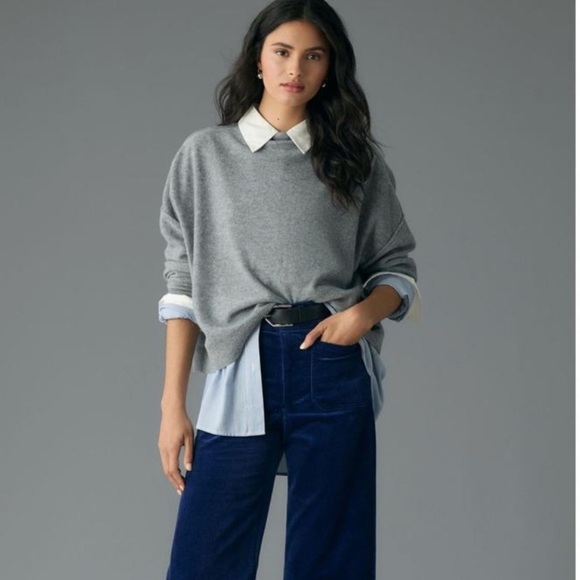 NWT Anthropologie Colette Cropped Wide Leg ✨👖 - Picture 1 of 7